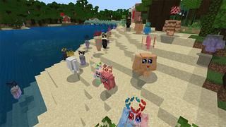 Screenshot of the Minecraft Bedrock Marketplace product Fuzzy Kingdom created by MobBlocks.