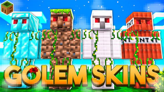 Thumbnail of the Minecraft Bedrock Marketplace product Golem Skins created by MobBlocks.