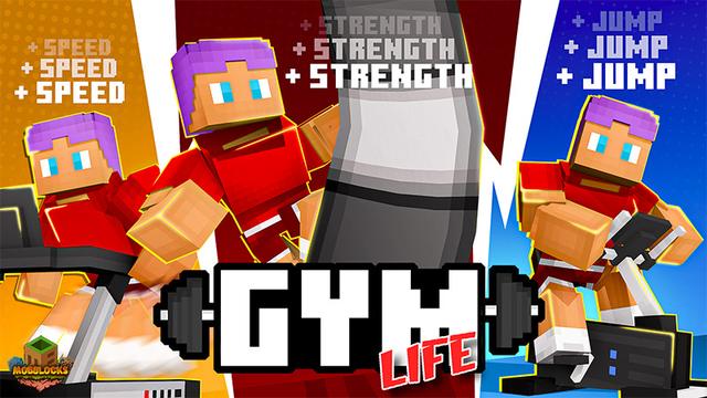 Thumbnail of the Minecraft Bedrock Marketplace product Vida de Ginásio created by MobBlocks.