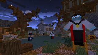 Screenshot of the Minecraft Bedrock Marketplace product Halloween Lucky Block created by MobBlocks.
