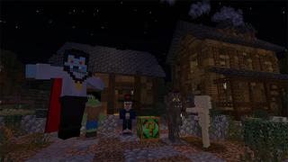 Screenshot of the Minecraft Bedrock Marketplace product Halloween Lucky Block created by MobBlocks.