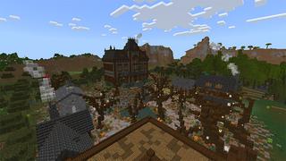 Screenshot of the Minecraft Bedrock Marketplace product Halloween Lucky Block created by MobBlocks.