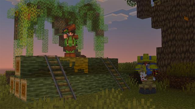 Screenshot of the Minecraft Bedrock Marketplace product Halloween Add-On created by MobBlocks.