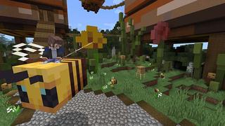 Screenshot of the Minecraft Bedrock Marketplace product How to Live Inside a Bee? created by MobBlocks.