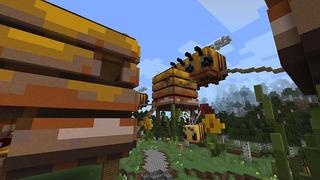 Screenshot of the Minecraft Bedrock Marketplace product How to Live Inside a Bee? created by MobBlocks.