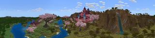 Panorama of the Minecraft Bedrock Marketplace product Lovely Unicorns created by MobBlocks.