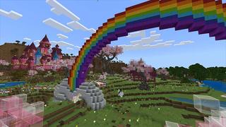 Screenshot of the Minecraft Bedrock Marketplace product Lovely Unicorns created by MobBlocks.