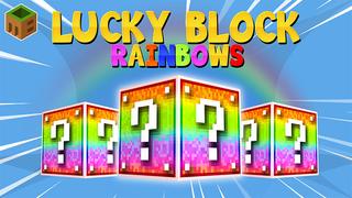 Thumbnail of the Minecraft Bedrock Marketplace product Lucky Block Rainbows created by MobBlocks.