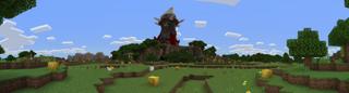 Panorama of the Minecraft Bedrock Marketplace product Lucky Blocks! created by MobBlocks.