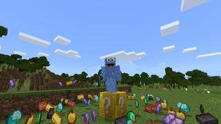 Screenshot of the Minecraft Bedrock Marketplace product Lucky Blocks! created by MobBlocks.