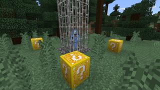 Screenshot of the Minecraft Bedrock Marketplace product Lucky Blocks! created by MobBlocks.