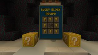 Screenshot of the Minecraft Bedrock Marketplace product Lucky Blocks! created by MobBlocks.