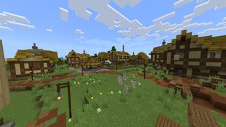 Screenshot of the Minecraft Bedrock Marketplace product Lucky Mob Effects created by MobBlocks.