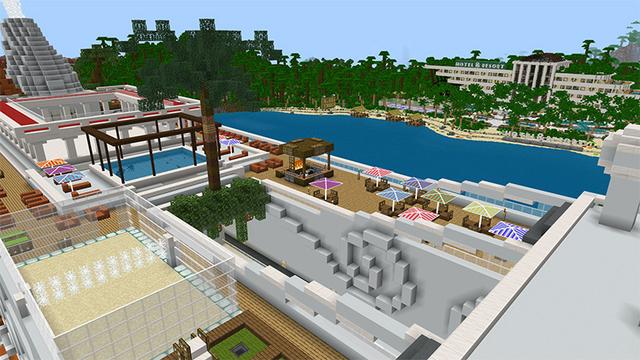Screenshot of the Minecraft Bedrock Marketplace product Luxury Summer created by MobBlocks.