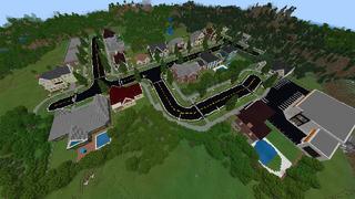 Screenshot of the Minecraft Bedrock Marketplace product Millionaire Row created by MobBlocks.