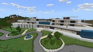 Screenshot of the Minecraft Bedrock Marketplace product Modern Mansion created by MobBlocks.