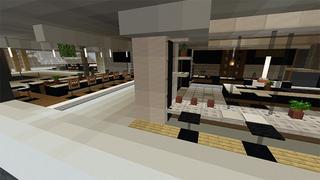 Screenshot of the Minecraft Bedrock Marketplace product Modern Mansion created by MobBlocks.