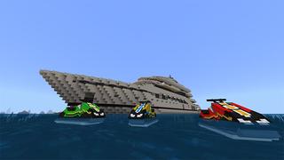 Screenshot of the Minecraft Bedrock Marketplace product Modern Super Yacht created by MobBlocks.
