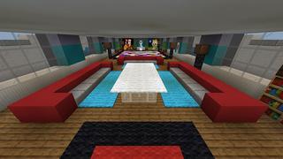 Screenshot of the Minecraft Bedrock Marketplace product Modern Super Yacht created by MobBlocks.