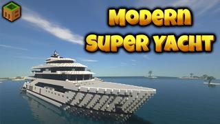 Thumbnail of the Minecraft Bedrock Marketplace product Super Yacht moderne created by MobBlocks.