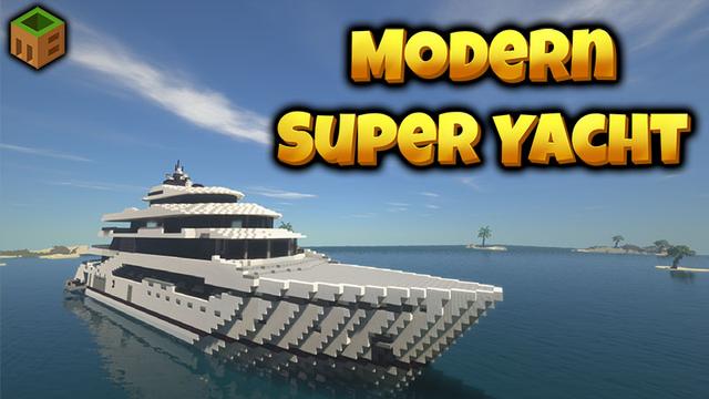 Thumbnail of the Minecraft Bedrock Marketplace product Modern Super Yacht created by MobBlocks.