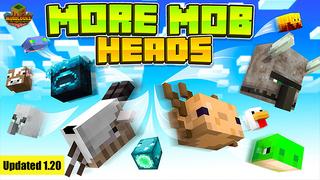 Thumbnail of the Minecraft Bedrock Marketplace product Más Mob Heads created by MobBlocks.
