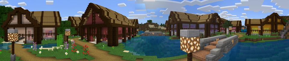 Panorama of the Minecraft Bedrock Marketplace product My Mini Block Store created by MobBlocks.