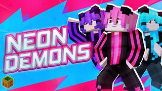 Thumbnail of the Minecraft Bedrock Marketplace product Neon Demons created by MobBlocks.