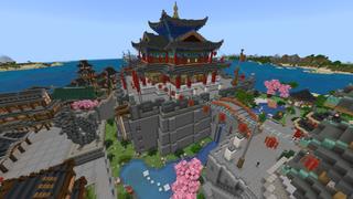 Screenshot of the Minecraft Bedrock Marketplace product Ninja City created by MobBlocks.