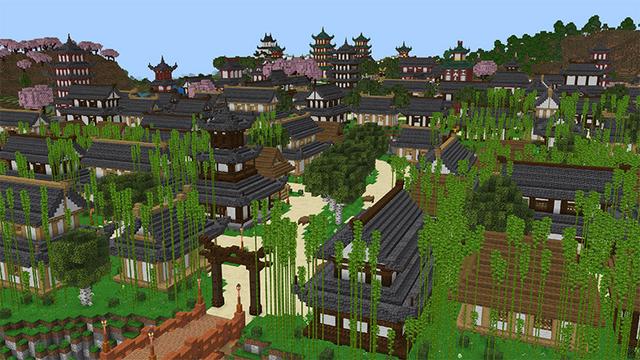 Screenshot of the Minecraft Bedrock Marketplace product Ninja Kingdom created by MobBlocks.