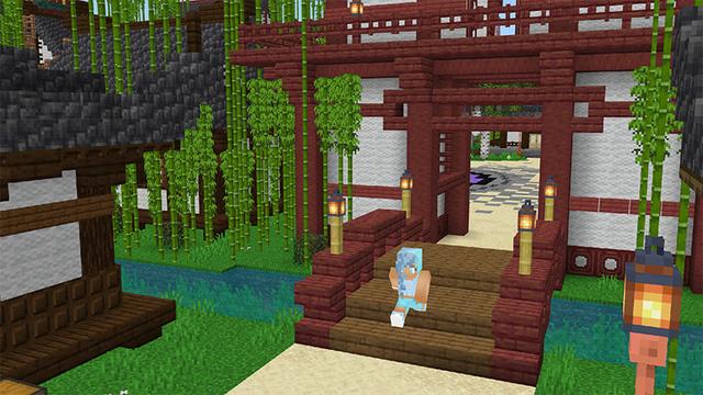 Screenshot of the Minecraft Bedrock Marketplace product Ninja Kingdom created by MobBlocks.