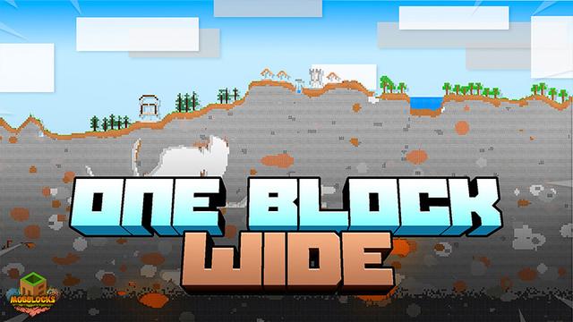 Thumbnail of the Minecraft Bedrock Marketplace product ONE BLOCK WIDE created by MobBlocks.