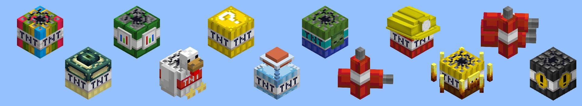 Panorama of the Minecraft Bedrock Marketplace product OP TNT created by MobBlocks.