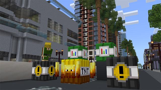 Screenshot of the Minecraft Bedrock Marketplace product OP TNT created by MobBlocks.