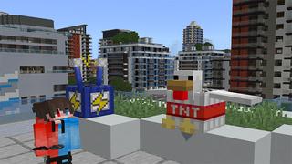 Screenshot of the Minecraft Bedrock Marketplace product OP TNT created by MobBlocks.