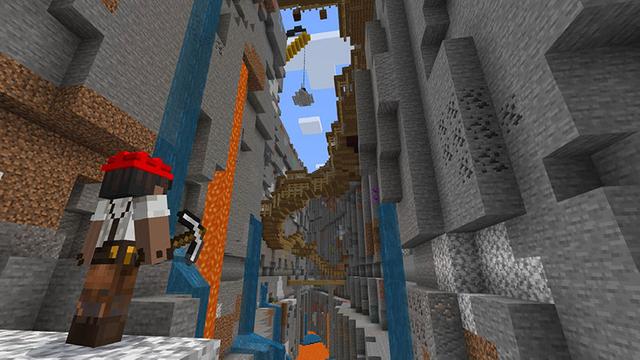 Screenshot of the Minecraft Bedrock Marketplace product Ores Galore created by MobBlocks.