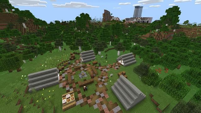 Screenshot of the Minecraft Bedrock Marketplace product Ores Galore created by MobBlocks.