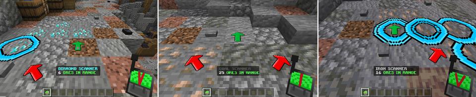 Panorama of the Minecraft Bedrock Marketplace product Ores Radar created by MobBlocks.
