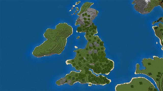 Screenshot of the Minecraft Bedrock Marketplace product Our Earth: Europe created by MobBlocks.