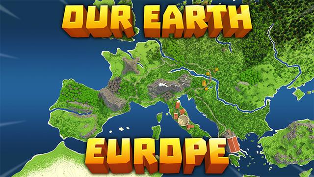Thumbnail of the Minecraft Bedrock Marketplace product Unsere Erde: Europa created by MobBlocks.
