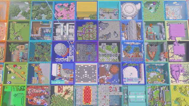 Screenshot of the Minecraft Bedrock Marketplace product Parkour Grid created by MobBlocks.