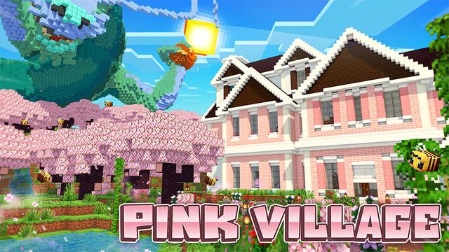 Thumbnail of the Minecraft Bedrock Marketplace product Pink Village created by MobBlocks.