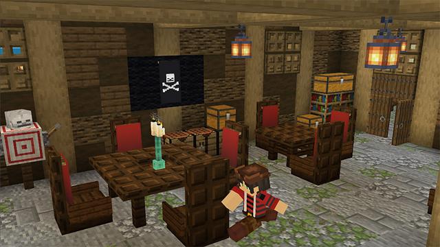 Screenshot of the Minecraft Bedrock Marketplace product Pirate Base created by MobBlocks.