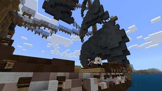Screenshot of the Minecraft Bedrock Marketplace product Pirate Island created by MobBlocks.