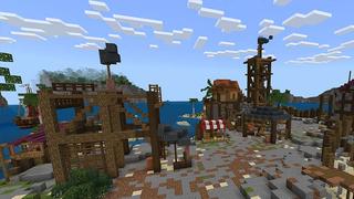 Screenshot of the Minecraft Bedrock Marketplace product Pirate Island created by MobBlocks.