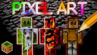 Thumbnail of the Minecraft Bedrock Marketplace product Pixel Art created by MobBlocks.