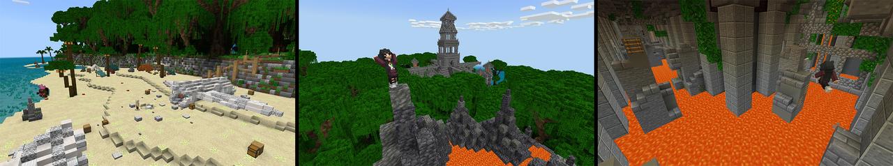 Panorama of the Minecraft Bedrock Marketplace product PLANE CRASH! created by MobBlocks.