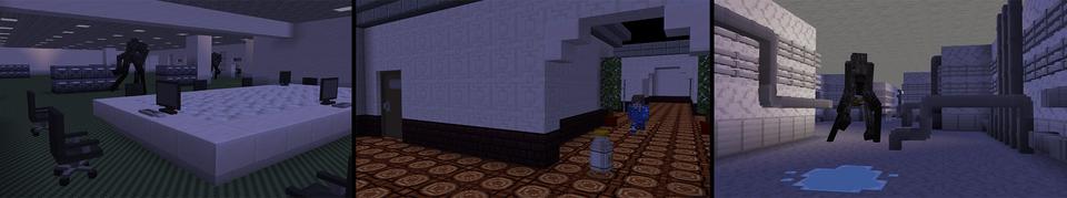 Panorama of the Minecraft Bedrock Marketplace product Red Light Green Light created by MobBlocks.