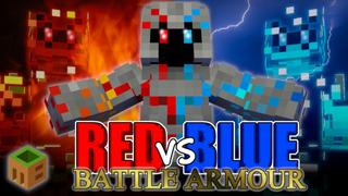 Thumbnail of the Minecraft Bedrock Marketplace product Red vs Blue Battle Armour created by MobBlocks.