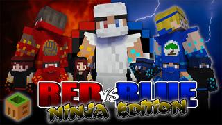 Thumbnail of the Minecraft Bedrock Marketplace product Red vs Blue Ninja Edition created by MobBlocks.